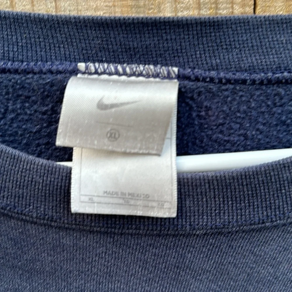 Vintage 90s Nike swoosh sweatshirt pullover grey tag size XL baggy